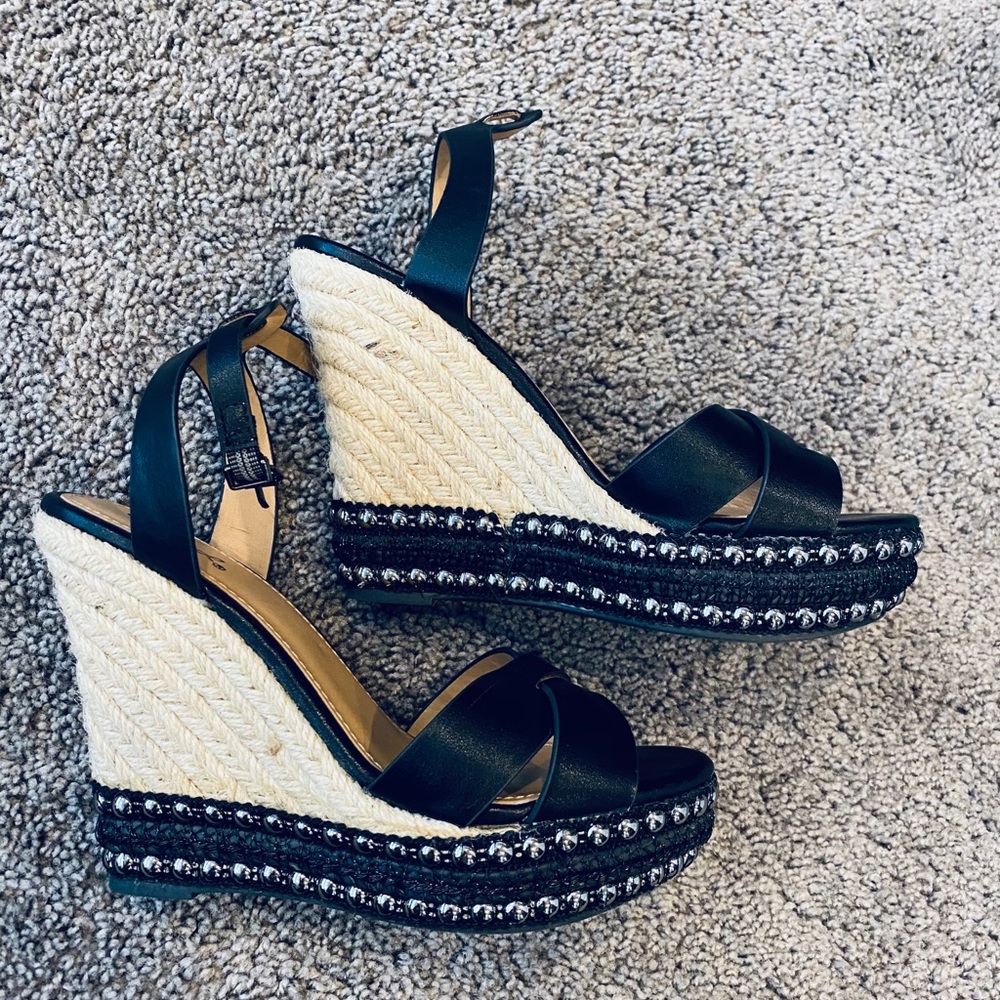 Studded platform espadrilles